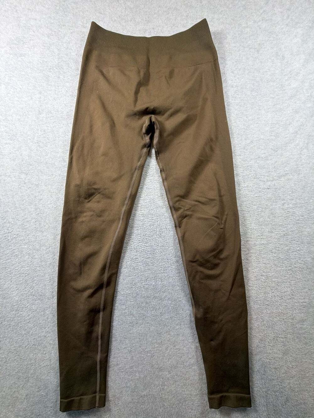 Aurola Seamless High-Waisted Scrunch Leggings in Brown